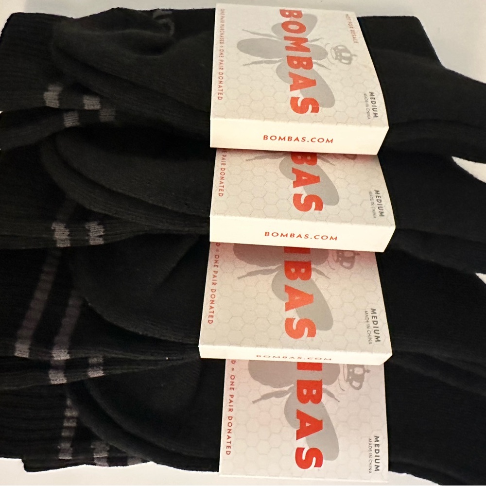 Bombas Men's Black Casual Socks - Picture 3 of 3